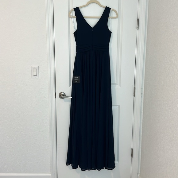 NWT Lulus Thoughts of Hue Navy Blue Surplice Maxi Dress XS - Picture 17 of 17